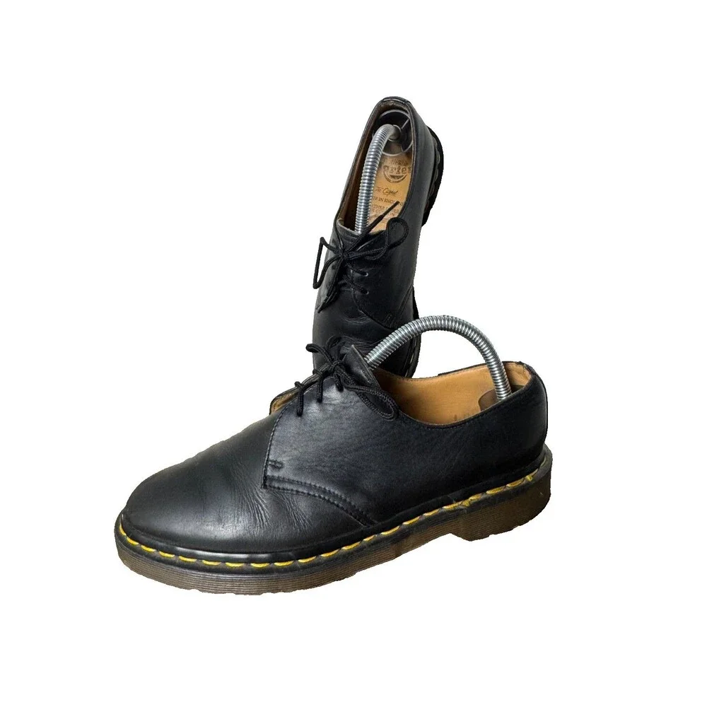 Vintage Dr Martens AW 1484 Made in England Black Leather Oxford Men’s US 8 UK 7